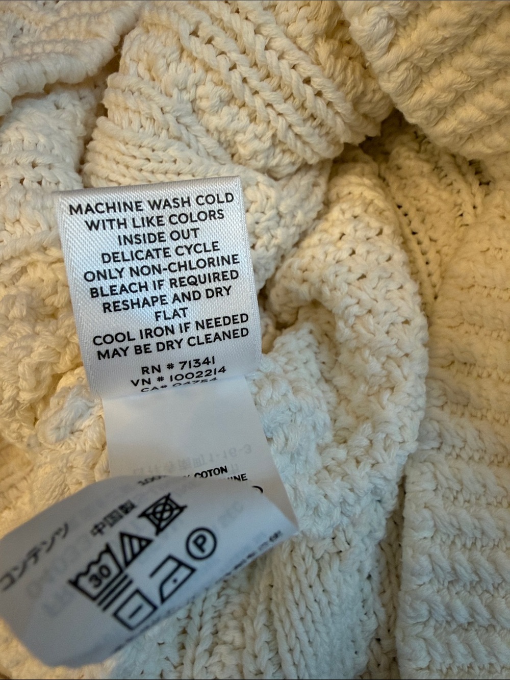 L.L. Bean Signature Cotton Fisherman Tunic Sweater - Picture 10 of 10